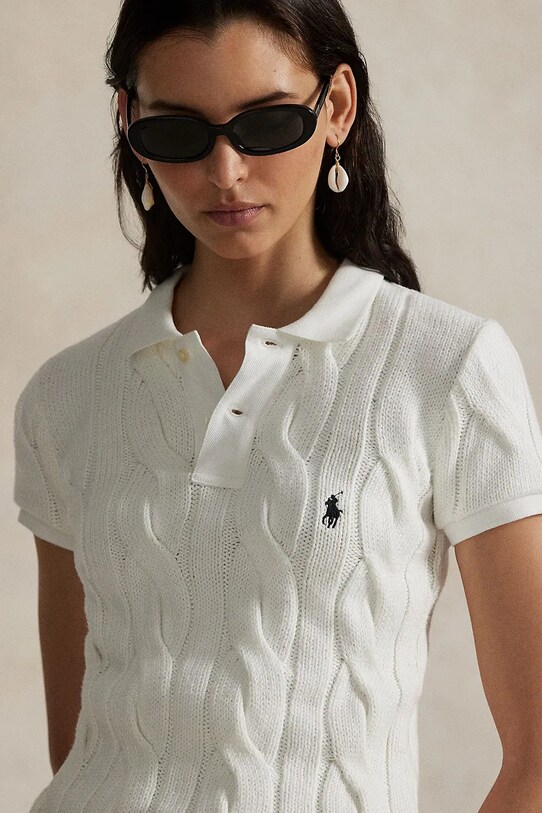 Polo majica Polo Ralph Lauren bijela 211971703