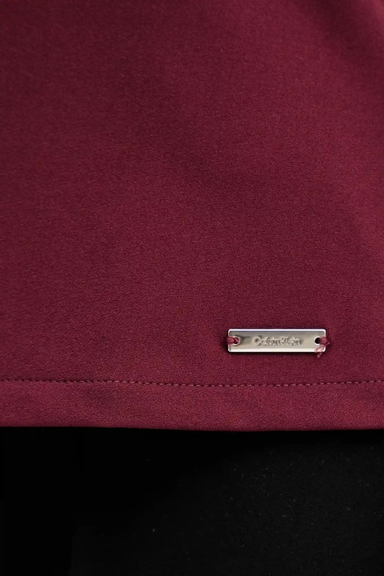 Polo tričko Calvin Klein LV044C221G burgundské