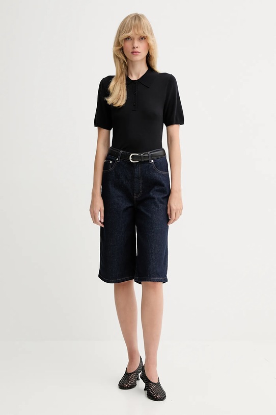Calvin Klein polo LV044C341G czarny AW25