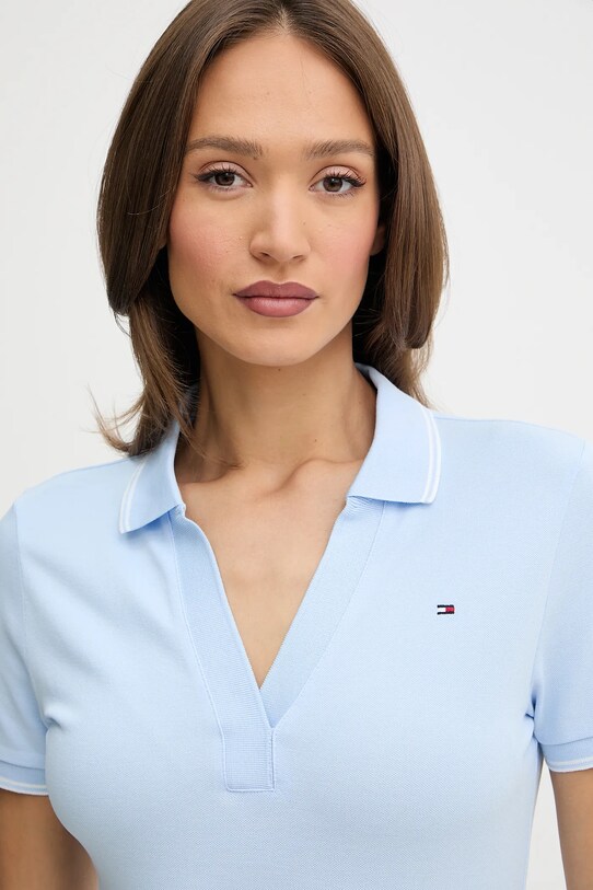 Odzież Tommy Hilfiger polo WW0WW45736 niebieski