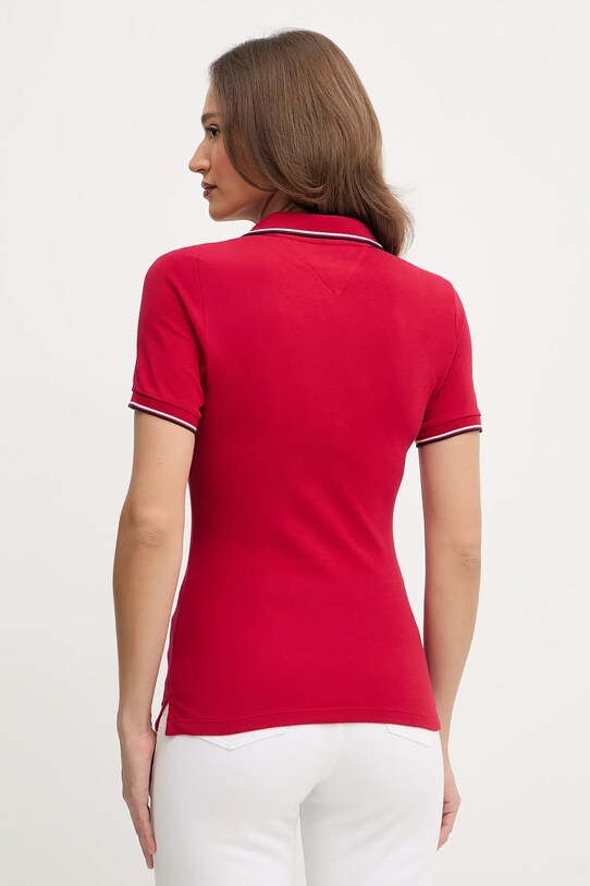Tommy Hilfiger polo WW0WW45736 czerwony AW25