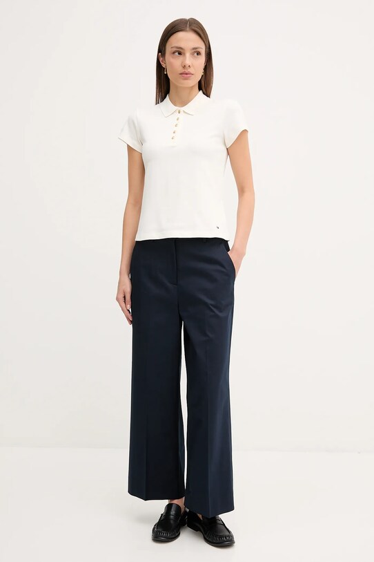 Polo tričko Tommy Hilfiger WW0WW45768 béžová AW25