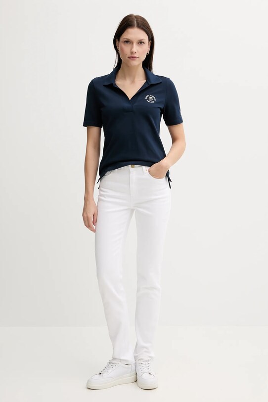 Polo tričko Tommy Hilfiger WW0WW45807 námořnická modř AW25