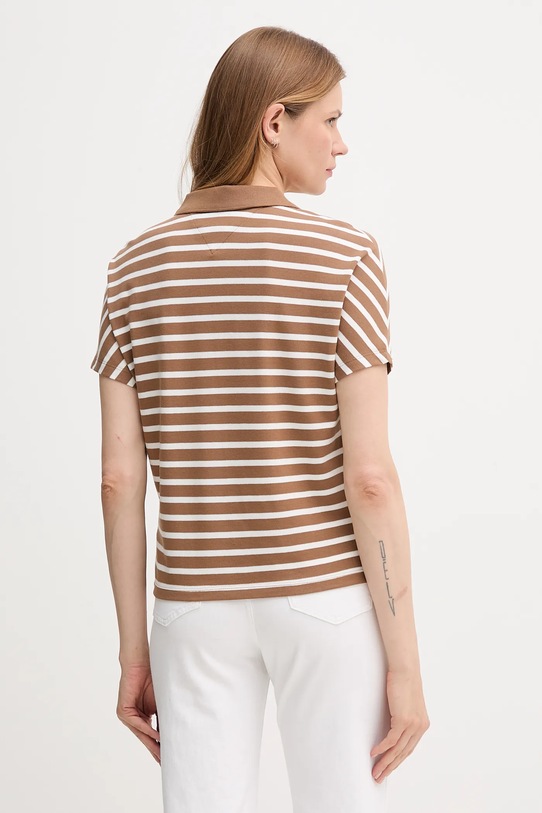 Tommy Hilfiger polo WW0WW46512 brązowy AW25