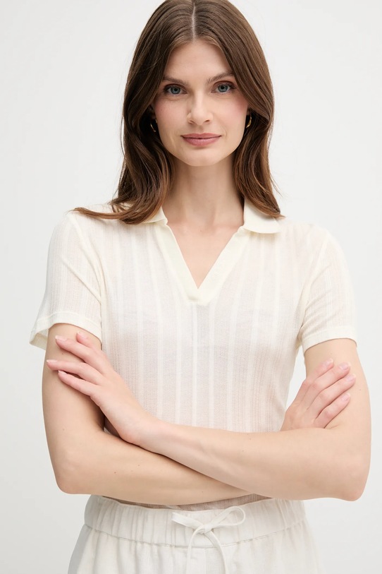 Calvin Klein Jeans polo beżowy LV047C210G