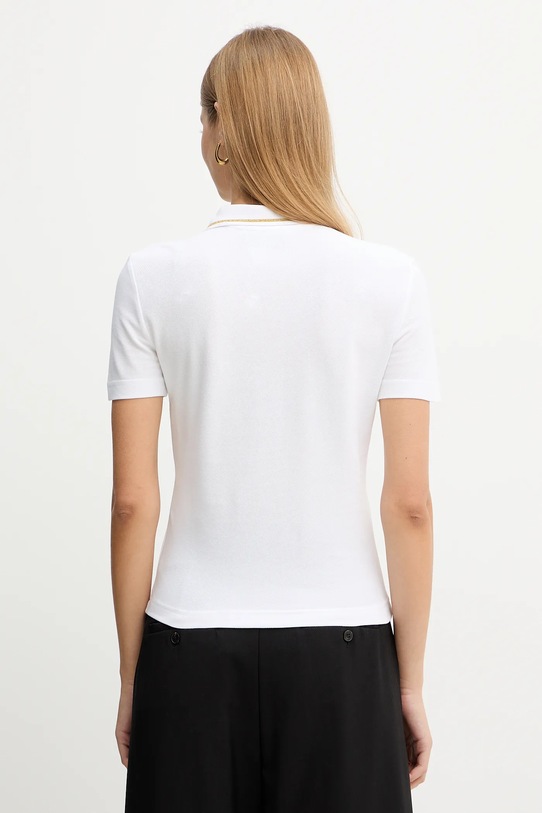 Oblečení Bavlněné polo tričko Versace Jeans Couture 79HAGT00.CJ01T bílá