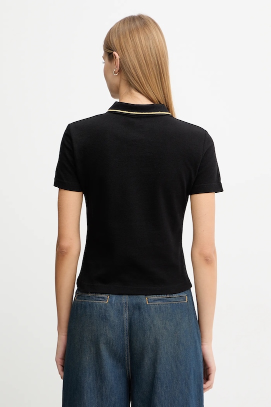 Îmbrăcăminte Versace Jeans Couture polo de bumbac 79HAGT00.CJ01T negru