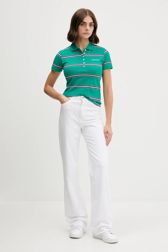 Polo tričko Guess Jeans W5YP40.KCYR1 tyrkysová AW25