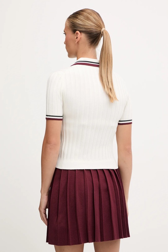 Дрехи Тениска с яка с вълна Guess SABINA V5BP04.Z1152 кремав