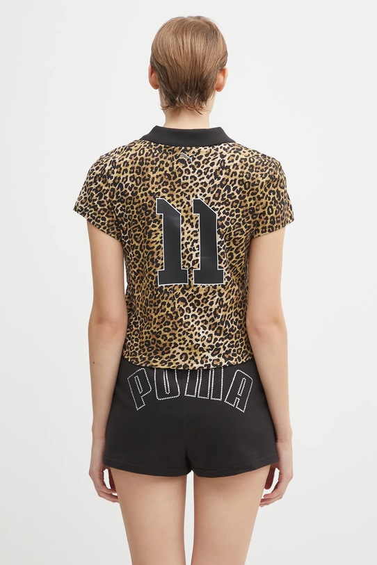 Odjeća Pamučna polo majica Puma x A$AP ROCKY 636099 smeđa