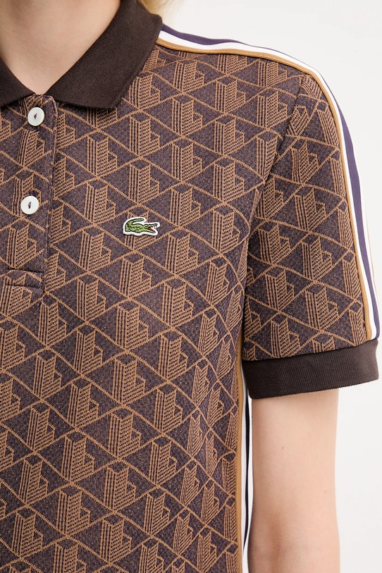 Polo majica Lacoste DF3364 smeđa