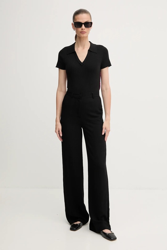 Dkny tricou polo DJ4R0188 negru AW25