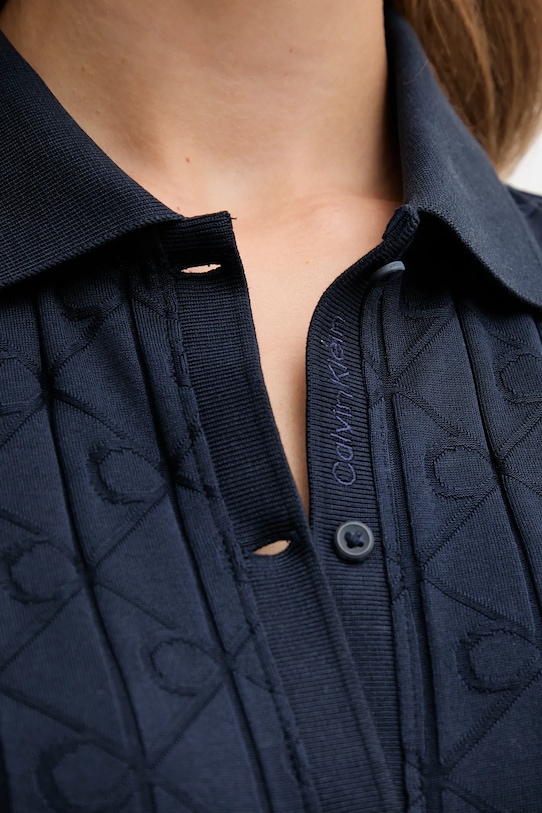 Хлопковый кардиган Calvin Klein Jeans LV044D209G тёмно-синий