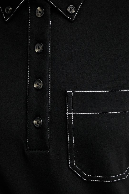 Rag & Bone polo RE2G25FT1PW czarny