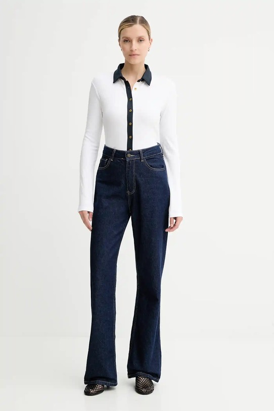 Rag & Bone longsleeve RE0C25FP3LW biały AW25