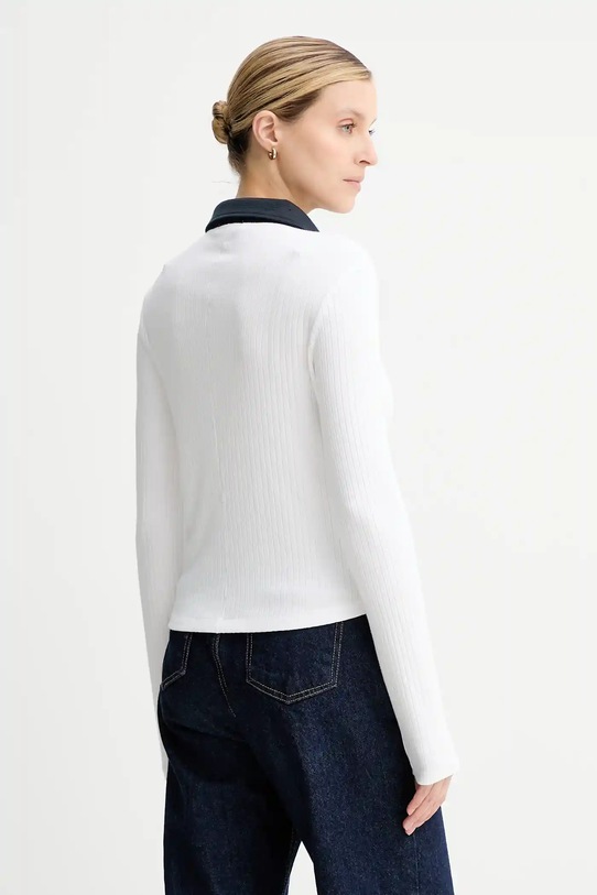 Odzież Rag & Bone longsleeve RE0C25FP3LW biały