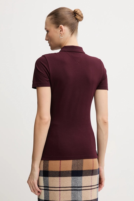 Ρούχα Πόλο Tommy Hilfiger WW0WW47312 μπορντό