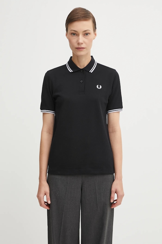Fred Perry polo bawełniane bawełna czarny G3600
