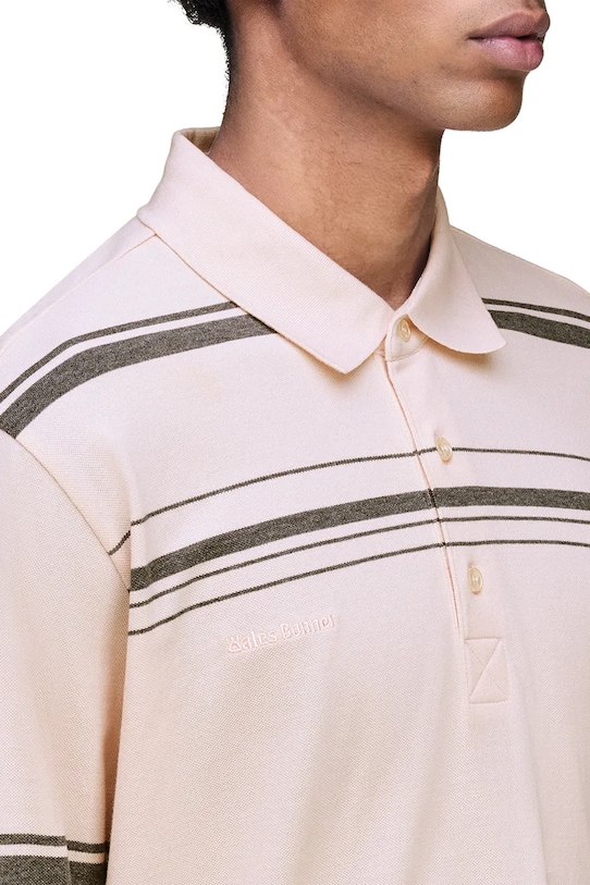 adidas Originals x Wales Bonner longsleeve bawełniany Polo różowy KB2298