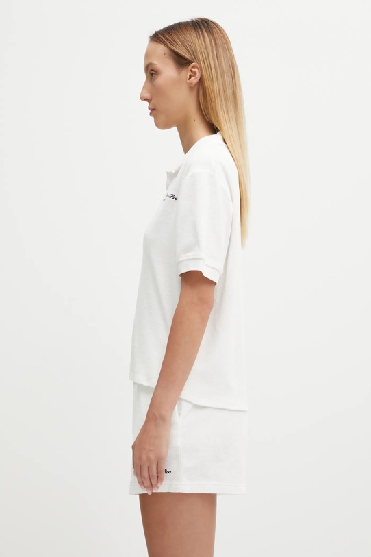 Sporty & Rich polo bawełniane Eden Script Terry TO00160673WH01 biały AW25