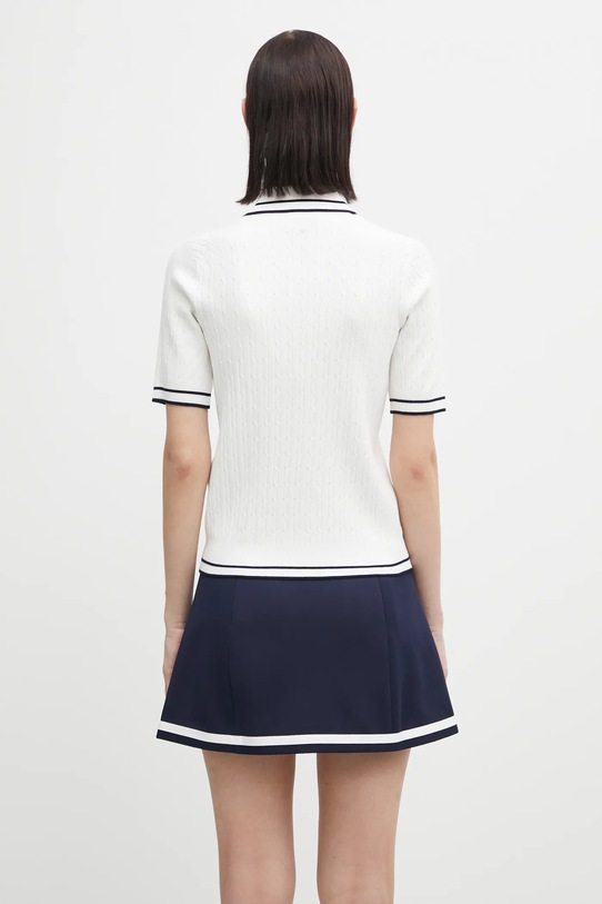 Odzież Sporty & Rich polo Eden Crest Cable Knit TO06860666WH50 biały