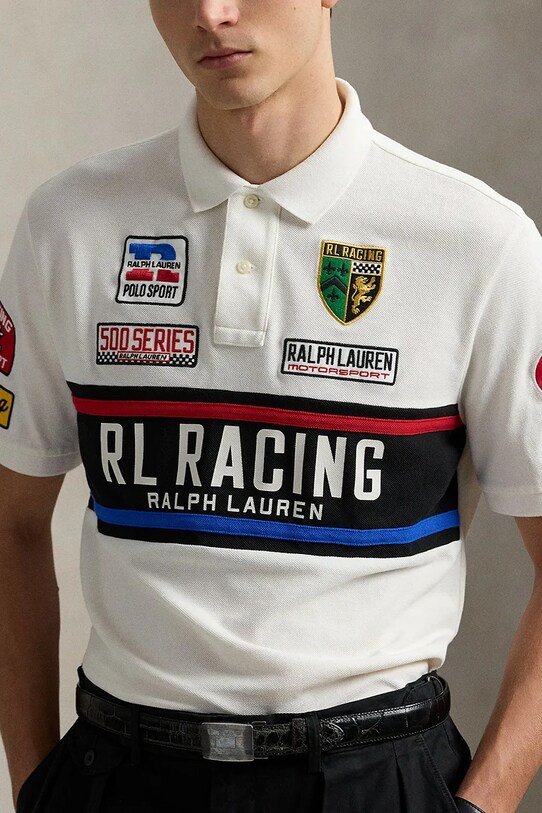 Polo Ralph Lauren polo bawełniane Sskcclsm1 Short Sleeve 710972334 biały