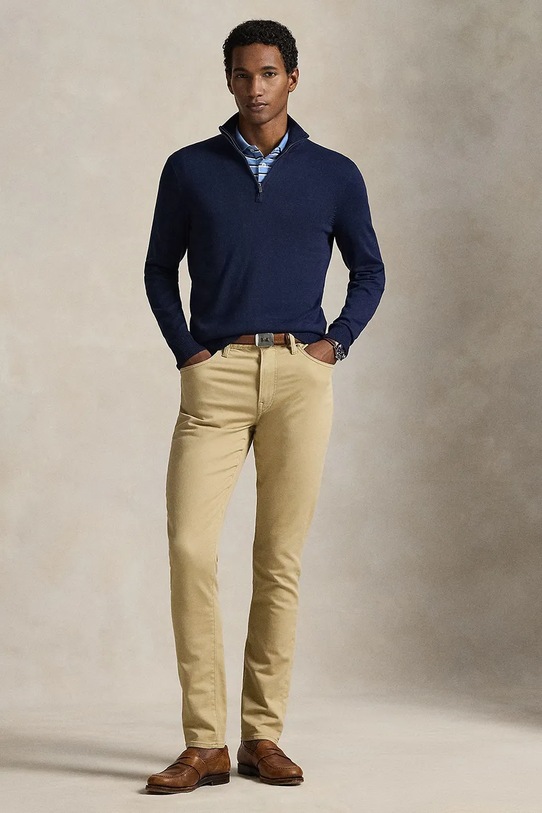 Odzież Polo Ralph Lauren polo bawełniane 710974586 niebieski