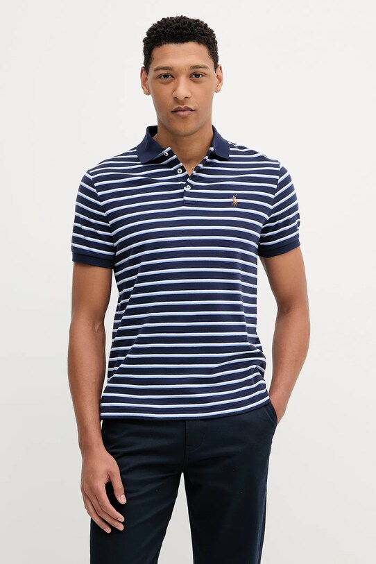 Бавовняне поло Polo Ralph Lauren бавовна темно-синій 710974586