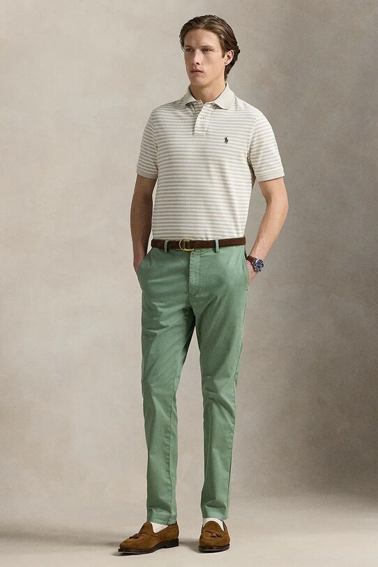 Ρούχα Βαμβακερό μπλουζάκι πόλο Polo Ralph Lauren 710974596 μπεζ