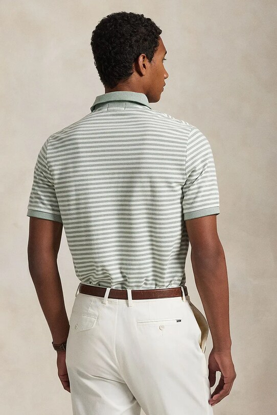 Bavlnené polo tričko Polo Ralph Lauren 710974596 zelená AW25