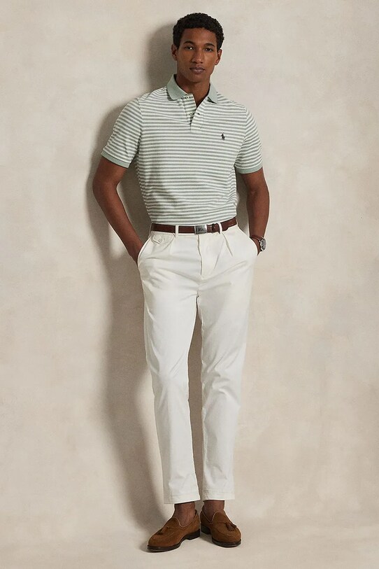 Ρούχα Βαμβακερό μπλουζάκι πόλο Polo Ralph Lauren 710974596 πράσινο