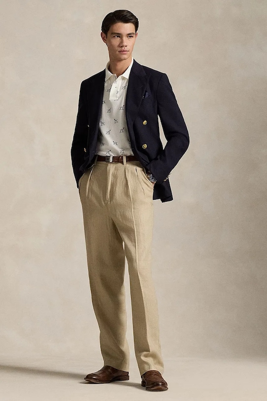 Odzież Polo Ralph Lauren polo bawełniane 710974597 beżowy