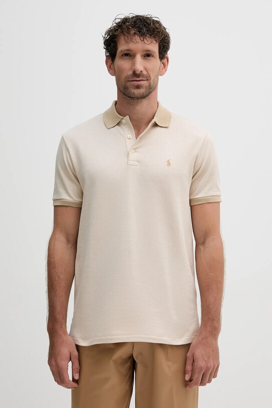 Polo Ralph Lauren polo in cotone semplice beige 710974270