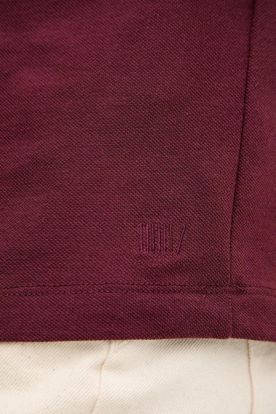 BOSS polo z dodatkiem jedwabiu BECKHAM X BOSS 50554093 bordowy