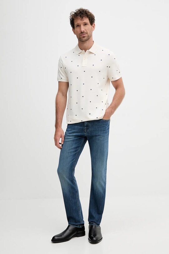 Tommy Hilfiger polo MW0MW39835 beżowy AW25