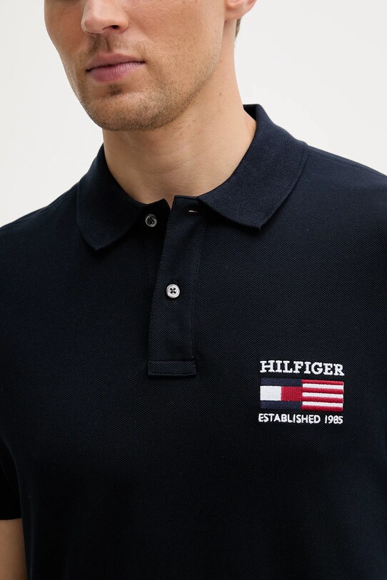 Tommy Hilfiger tricou polo bleumarin MW0MW39836