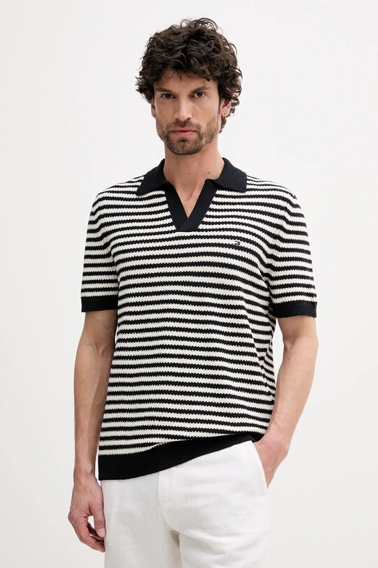 Tommy Hilfiger polo regular granatowy MW0MW39531