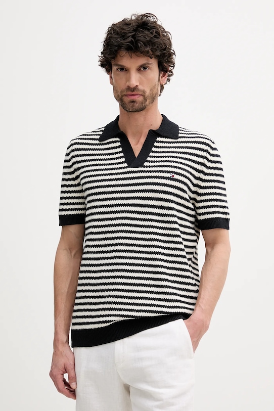 Tommy Hilfiger polo regolare blu navy MW0MW39531