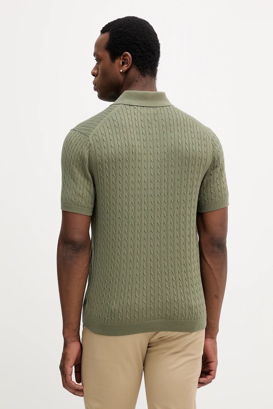 Odzież Tommy Hilfiger polo bawełniane MW0MW40701 zielony