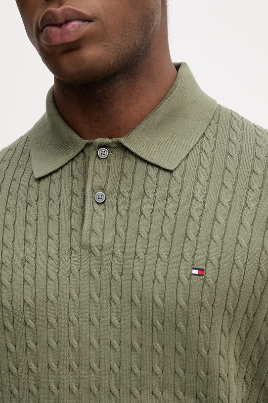 Tommy Hilfiger polo bawełniane MW0MW40701 zielony
