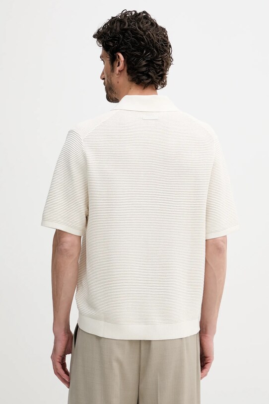 Odzież Calvin Klein polo LV04LC323G beżowy