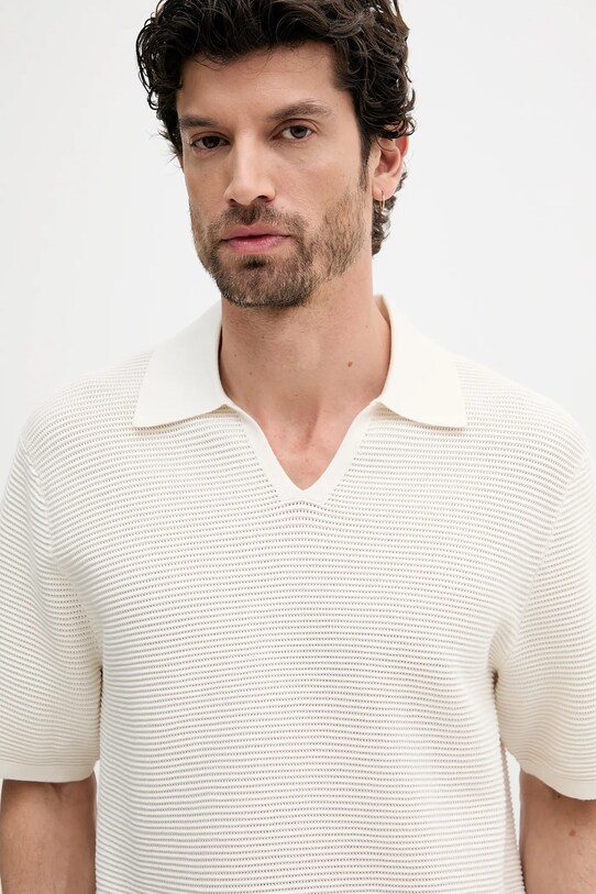Calvin Klein polo beżowy LV04LC323G