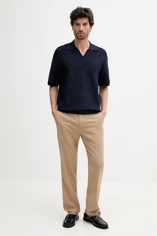Calvin Klein polo LV04LC323G granatowy AW25