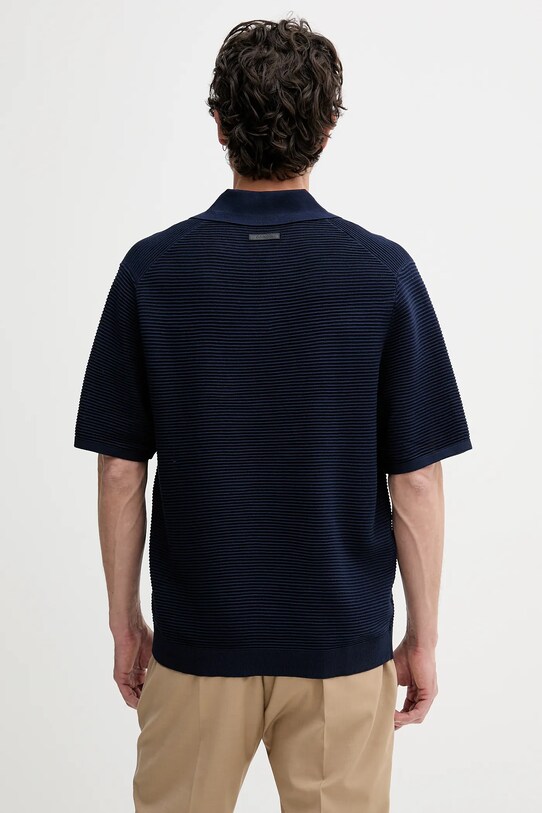 Odzież Calvin Klein polo LV04LC323G granatowy