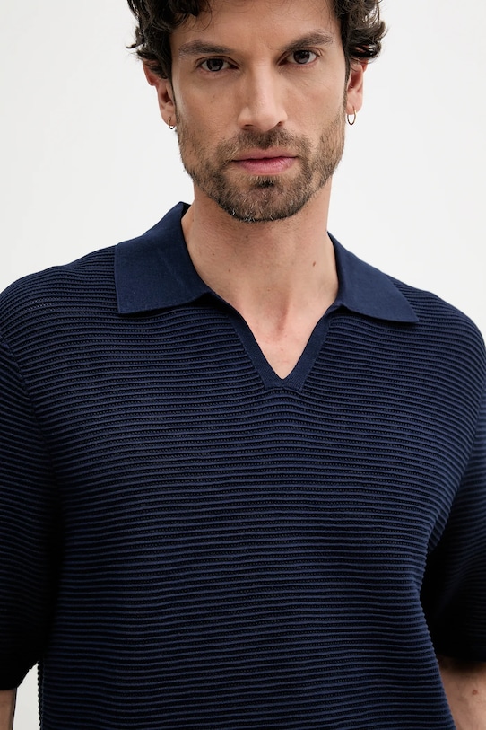 Calvin Klein tricou polo bleumarin LV04LC323G