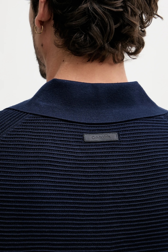 Calvin Klein tricou polo LV04LC323G bleumarin