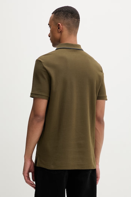 Odzież Calvin Klein polo męskie bawełniane LV04LC239G zielony