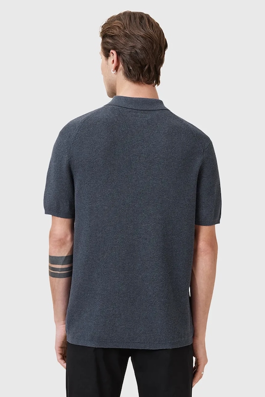 Oblečení Polo tričko z vlněné směsi AllSaints ASPEN M025KA námořnická modř