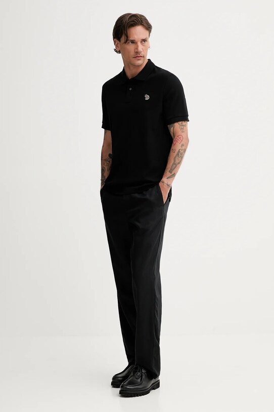 PS Paul Smith polo de bumbac M2R.183K.PZEBRA negru AW25