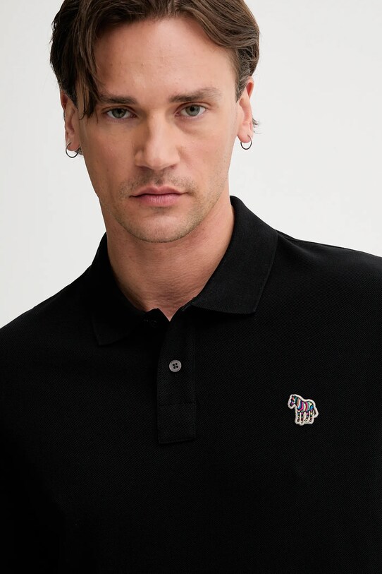 PS Paul Smith polo de bumbac negru M2R.183K.PZEBRA